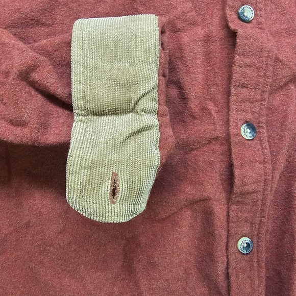 Legendary Whitetails Buck Camp Shirt Men's Large Rust Red Flannel Button Front - Picture 2 of 9